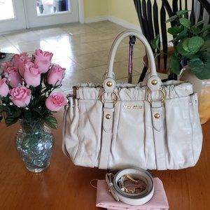 authentic miu miu two way bag